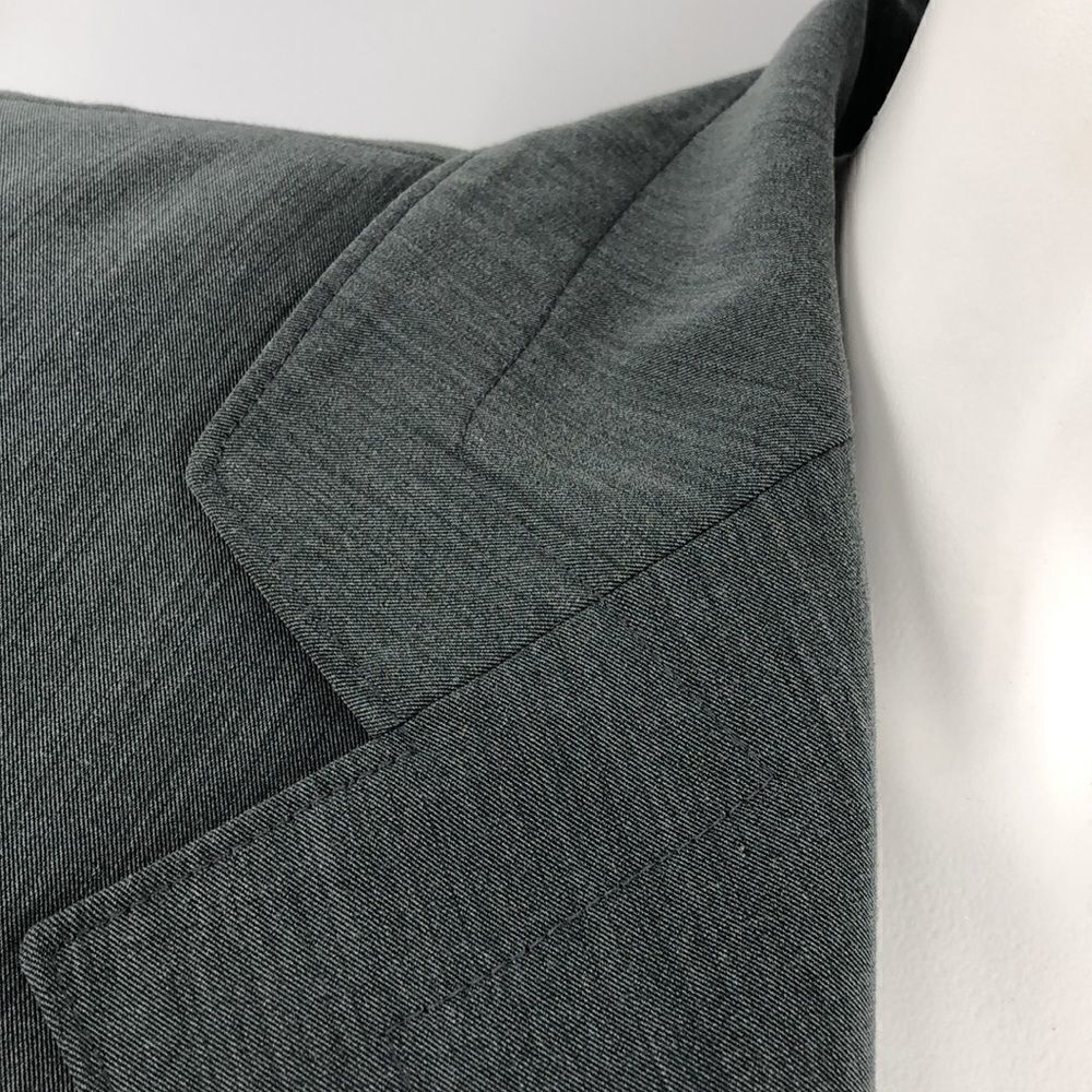 Pendletongraybutton Detailedstitchingblazer - image 4